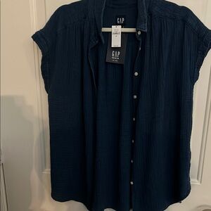 GAP Dark Blue Short Sleeve Shirt